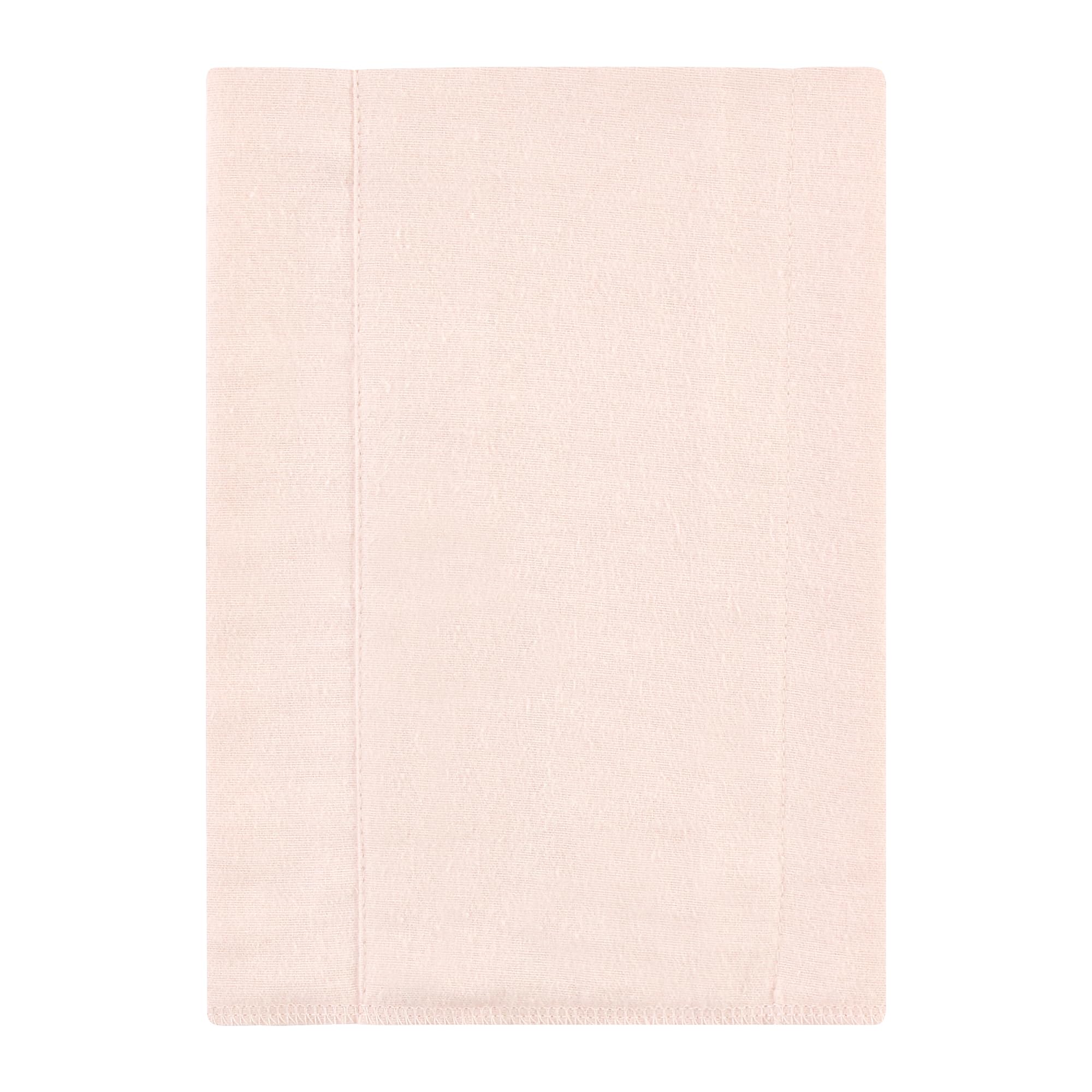 Hudson Baby Cotton Flannel Burp Cloths, Neutral Pink Floral 4 Pack, One Size
