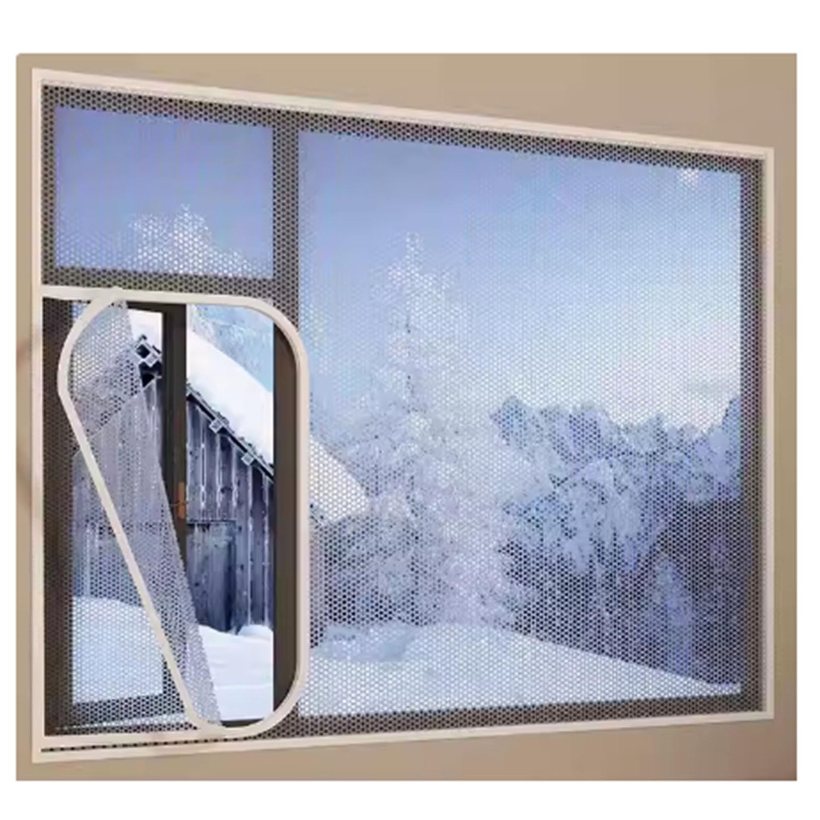 Kit d'isolation de fenêtre pour l'hiver amovible pour contrer le froid