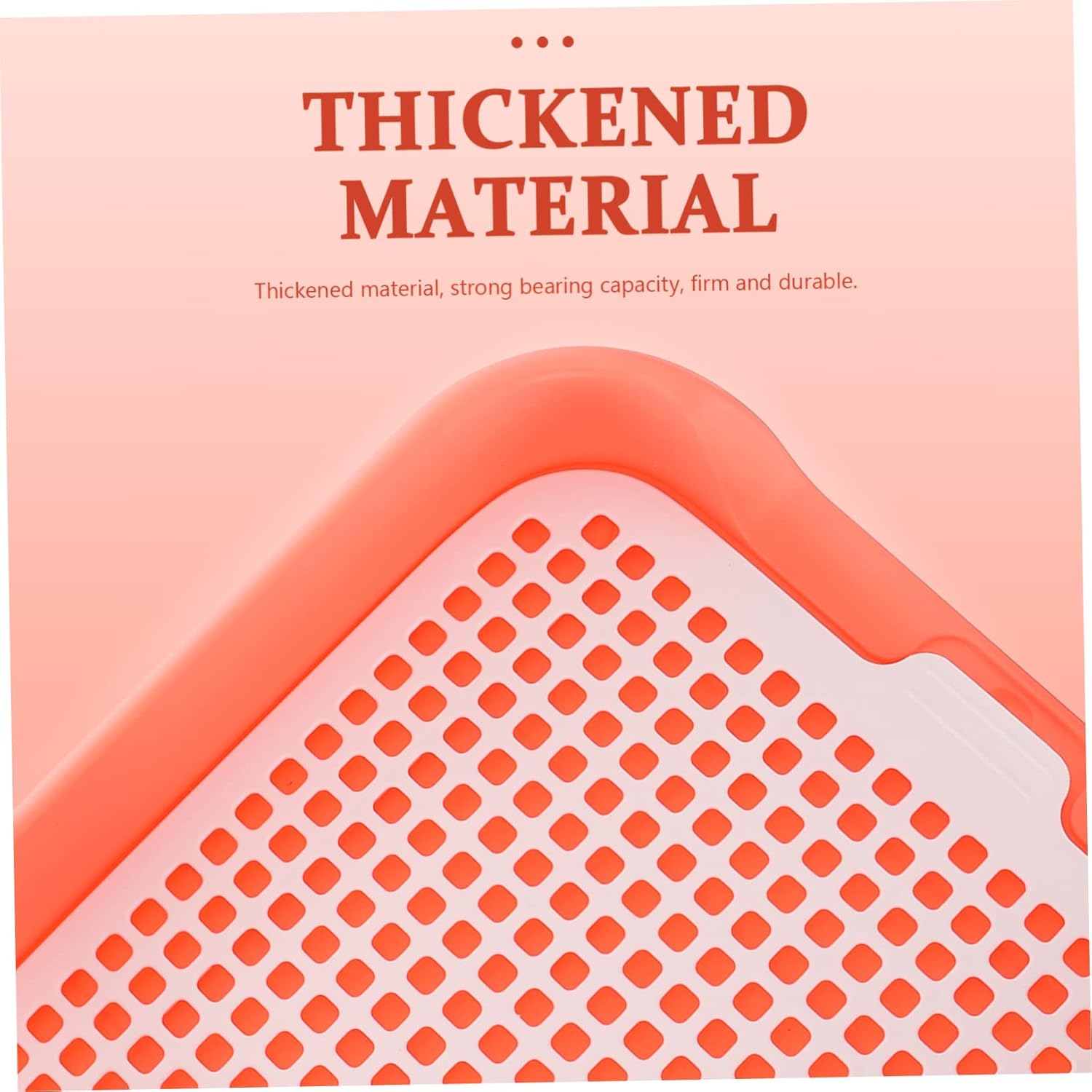 Slip Resistant Dog Toilet Potty Tray for Indoor Use Lightweight PP Plastic with Raised Edges to Prevent Urine Leak Portable Puppy Training Supply for Small and Large Pets