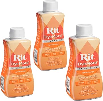 Rit Dye 3-Pack More Synthetic 7 Ounce Apricot Orange 020-65