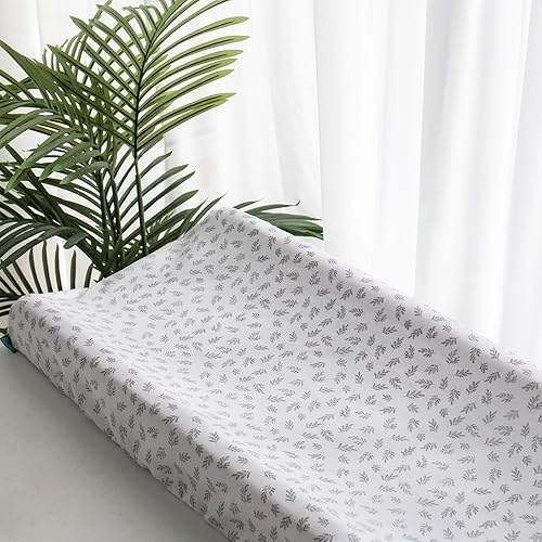 Miniatura 6 de Funda para cambiador, paquete de 4 fundas para cambiador de pañales, sábanas ajustables para cambiador de bebé de 32 x 16 pulgadas, sábanas de cuna