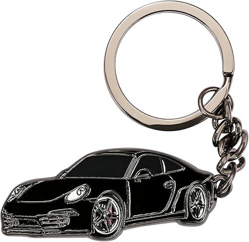 Llavero de coche Porsche para Porsche Carrera TS4S Cabriolet Targa Dakar GT3 RS, llavero de coche con forma idéntica, regalo para hombres y mujeres,