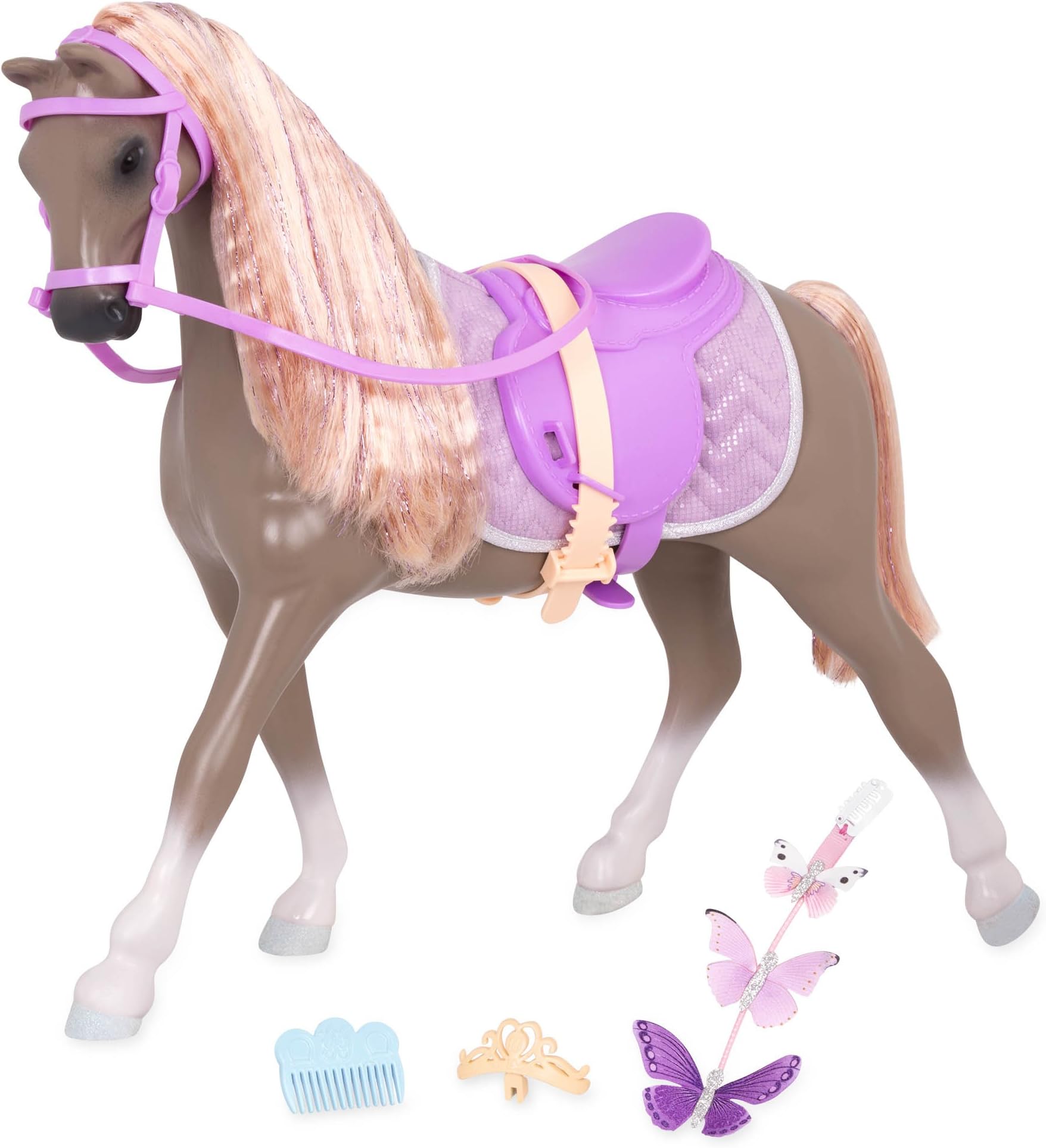 Glitter Girls – 14-Inch Doll Accessories – Wanderlust 14-Inch Toy Horse for Girls Age 3 and Up – Children’s Toys, Brown