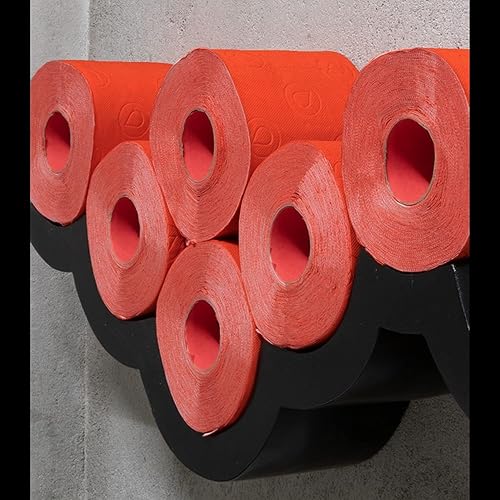 Miniatura 5 de Renova Papel higiénico perfumado de lujo, 6 rollos jumbo de 3 capas, 180 hojas, color rojo, 1 unidad (paquete de 1) (renmaxirtp6)