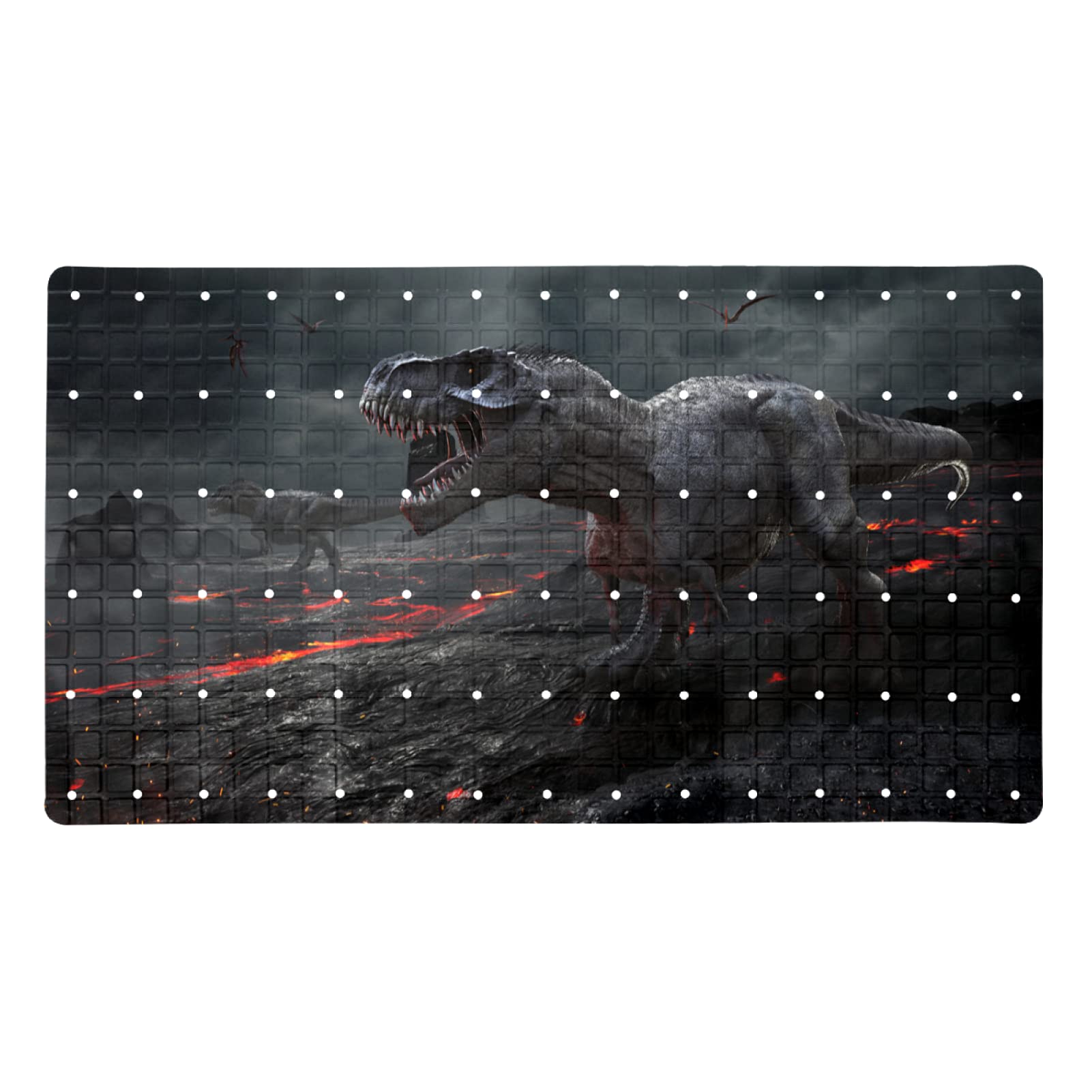 Tapis de douche 3D Tyrannosaurus antidérapant PVC baignoire et hôtel