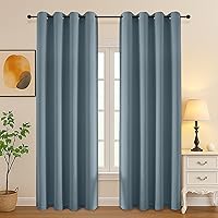 Vista 231 de Simplebrand Juego de 2 paneles de cenefa aguamarina para ventana de cocina de 14 pulgadas de largo, cortinas de oscurecimiento de habitación