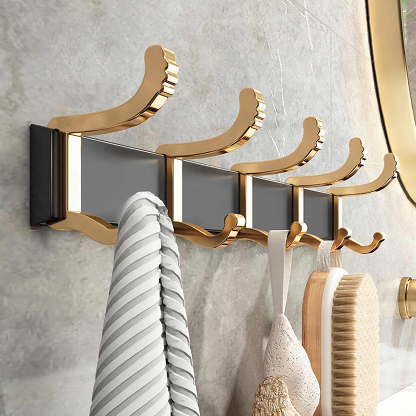Wandkapstok, Hängegarderobe Für Den Eingangsbereich, Garderoben-Wandhalterung, Garderobe Mit Haken, Wasserdichte, Robuste Garderoben-Wandhaken, Zum Aufhängen Von Hüten, Mänteln, Handtüchern, Jacken ( Küche, Haushalt & Wohnen