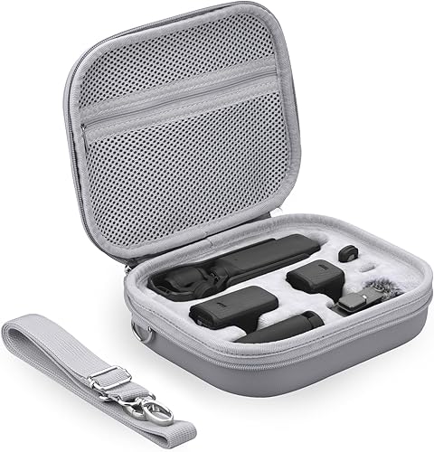 Estuche de transporte para DJI Osmo Pocket 3Creator Combo, PU Hard Shell Bolsa de almacenamiento Funda protectora portátil para DJI OSMO Pocket 3