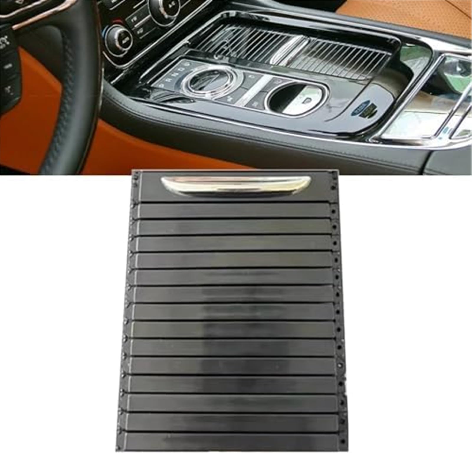 Do Jaguara, Xj Xjl 2011-2017 2016 2015 2014 Uchwyt na kubek w konsoli środkowej samochodu Przesuwana roleta Schowek na rolety przesuwne Przesuwana osłona deski rozdzielczej
