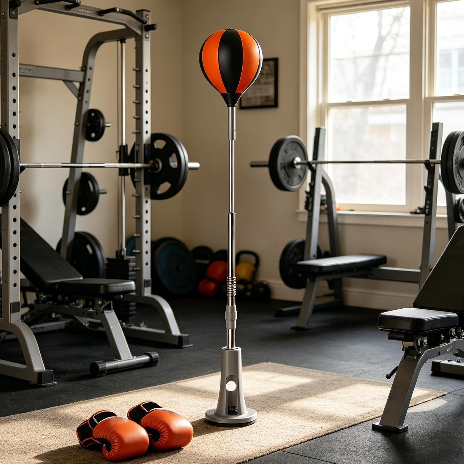 Allenatore Di Velocità Per Boxe Attrezzo Fitness Antistress | Attrezzatura Allenamento Boxe per Palestra in Casa Indoor Fitness Uomo Donna Giovani Adulti