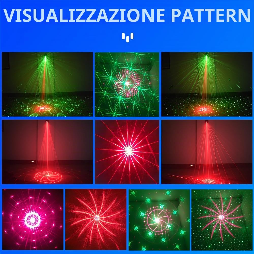 Mini Luce da Festa DJ, Luce da Disco con Telecomando, Attivazione Sonora per Festa di Compleanno, Festival, Casa