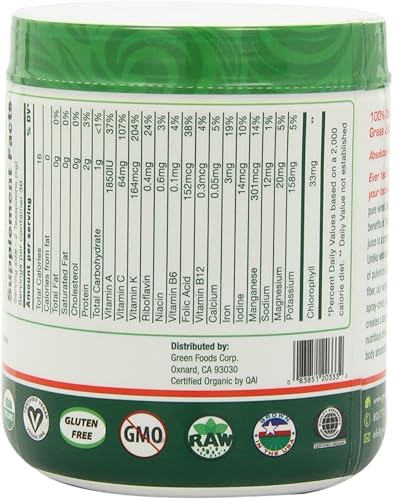 Miniatura 7 de Green Foods Shots de hierba de trigo orgánico, 10.6 onzas, certificado orgánico, kosher, vegano, crudo, sin gluten, sin soja