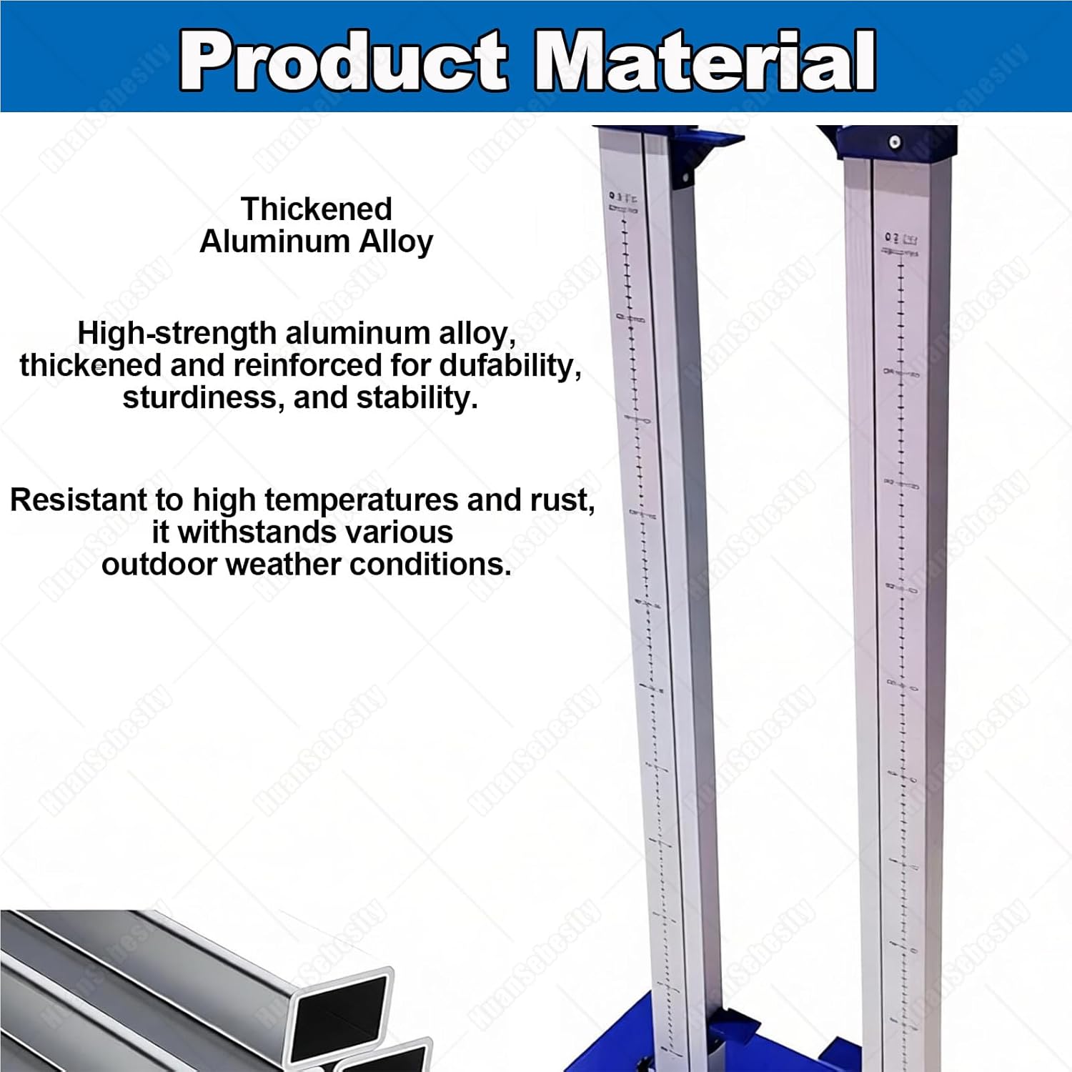 High Jump Standards,High Jump Training Stand,Aluminum Height Adjustable Training Equipment for Track and Field,Heavy-Duty Training Measuring Tool for Track and Field