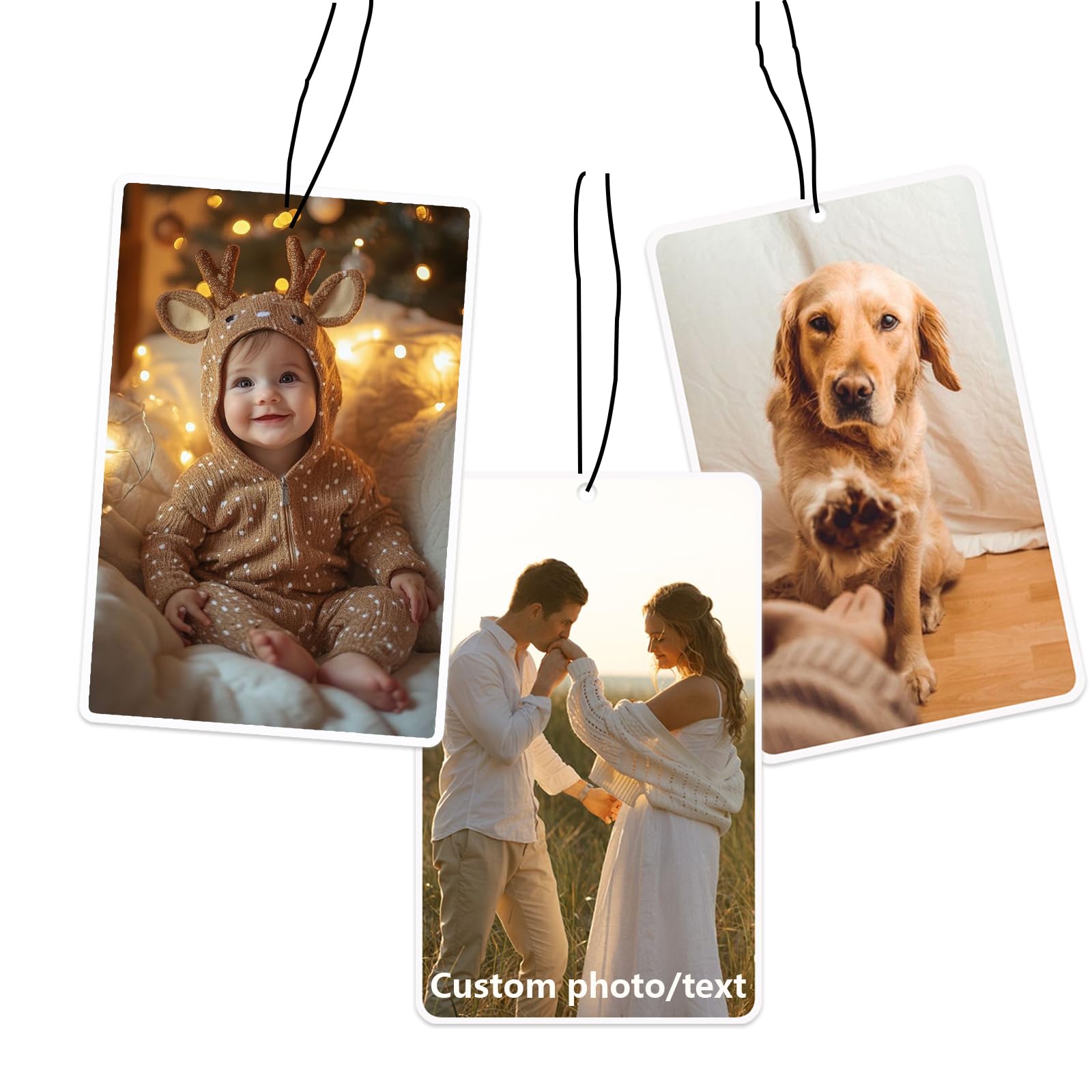 Custom Air Fresheners with Picture - Personalized Double Sided Photo Air Freshener for Car - Customized Face Air Freshener - Custom Birthday Gift,