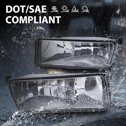 Miniatura 3 de GRAND ORANGE 1 par de luces antiniebla para parachoques delantero compatibles con Ford Explorer 2006-2010 XLTFit 08-10 Sport Trac con lente