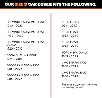 Vista 3 de Budge Duro - Cubierta para camiones de 3 capas, protección UV, resistente al agua y al polvo para exteriores, se adapta a camiones de cabina