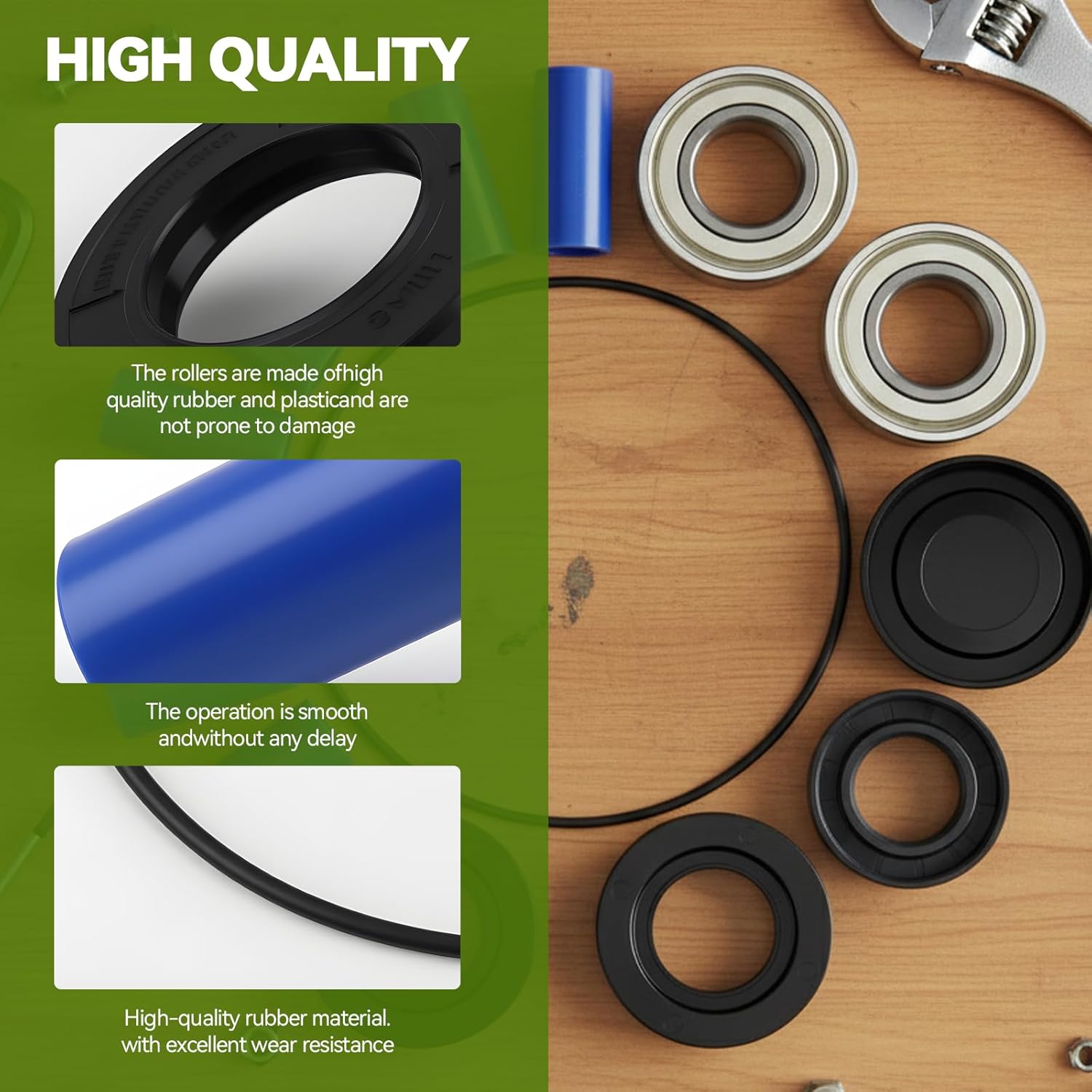 3430-0381 Super Roller Repair Kit Compatible with Hypro 7560 Series Pump, Agricultural Pump Replacement Parts