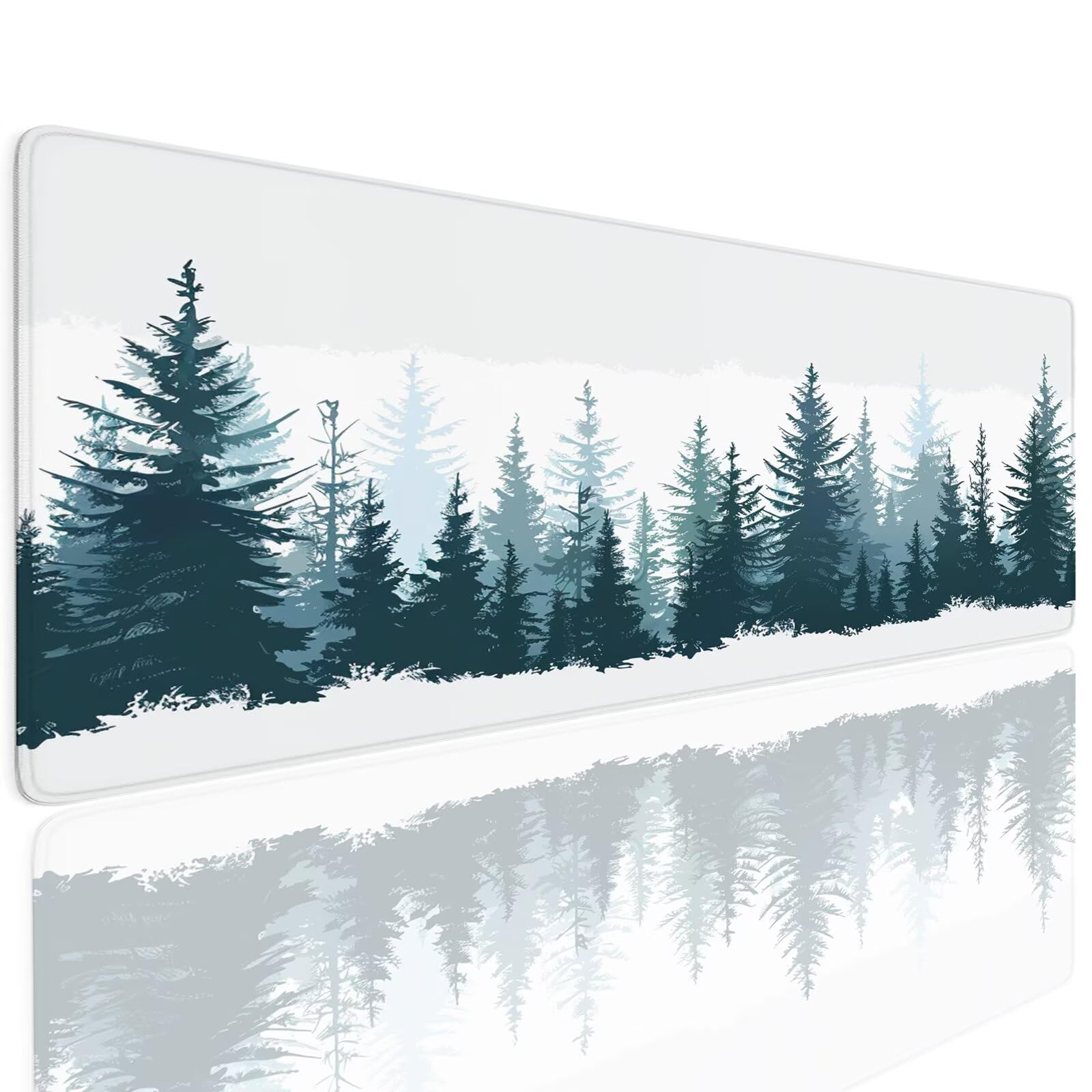 Podkładka pod mysz do gier XXL 1600 x 800 x 4 mm duża podkładka pod mysz do gier podkładka pod mysz gumowa antypoślizgowa mata pod mysz akcesoria biurowe do komputera PC gry nauka rośliny domowe 4-933