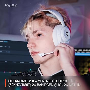 SteelSeries Arctis Nova 5P Wireless ve Bluetooth Kablosuz Oyuncu Kulaklığı Beyaz