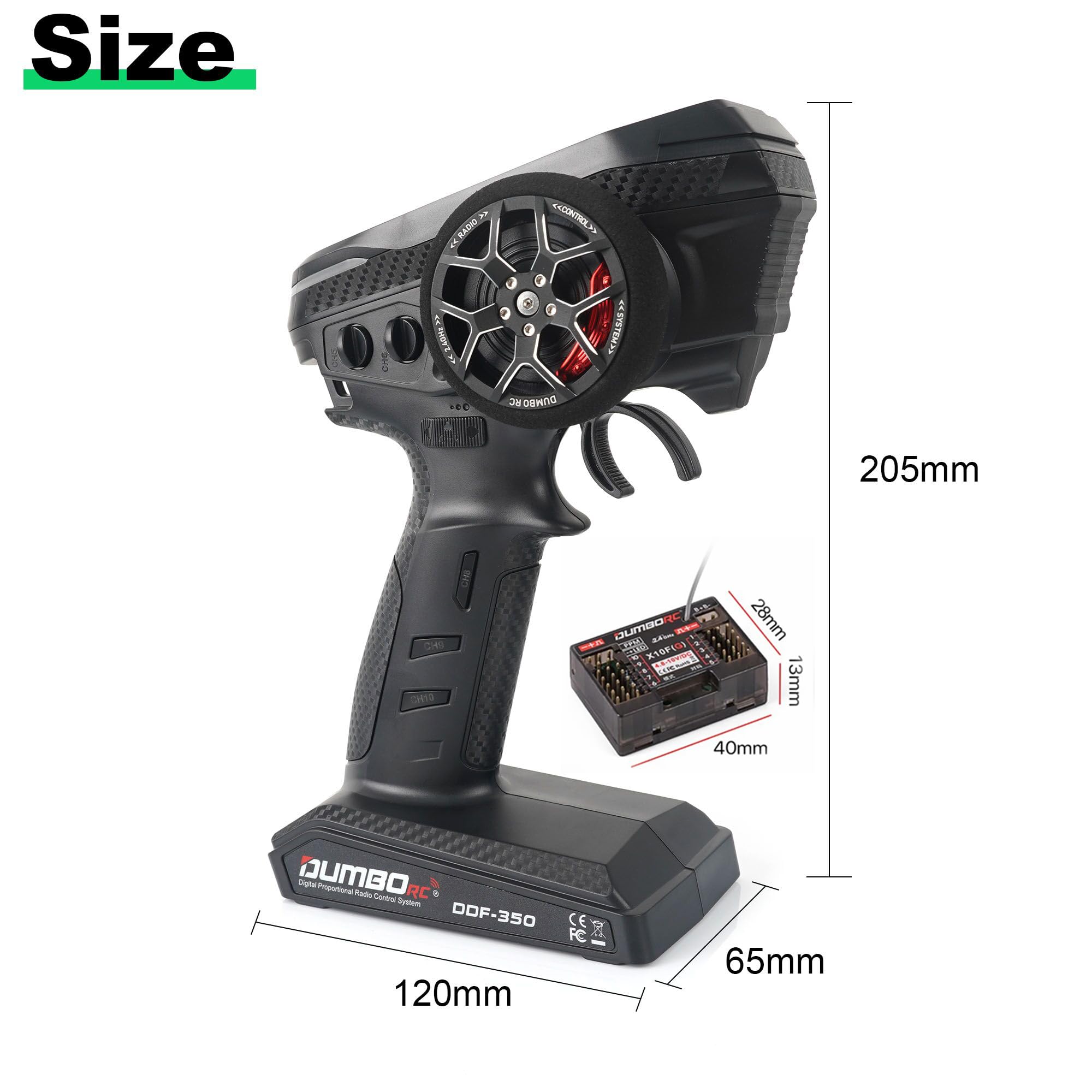 Amazon.co.jp: DUMBORC DDF-350 10CH 2.4Gラジオ送信機 技適認証