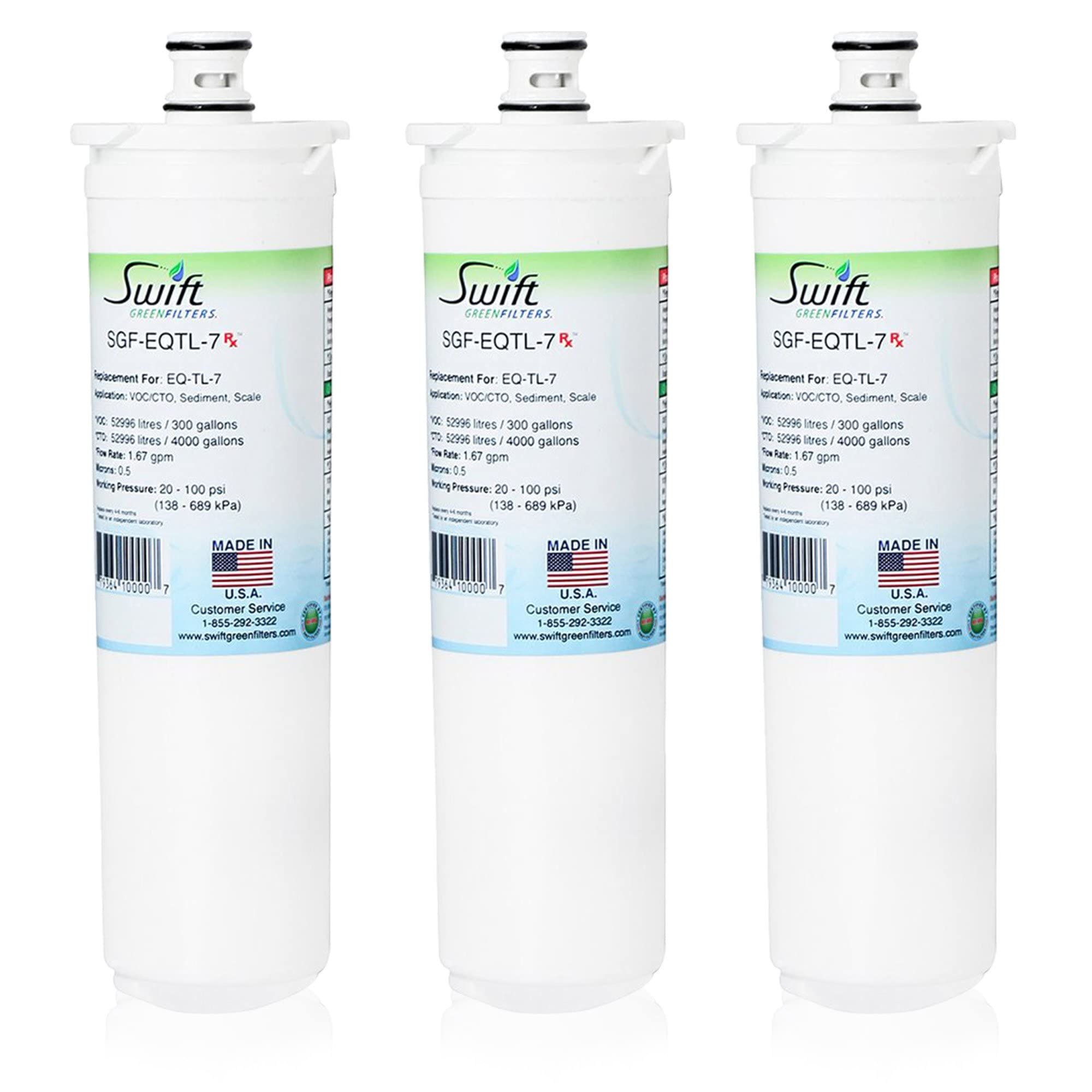 Swift Green FiltersSGF-EQTL-7 Compatible for EQTL-7 Commercial Water Filter (3 Pack),Made in USA