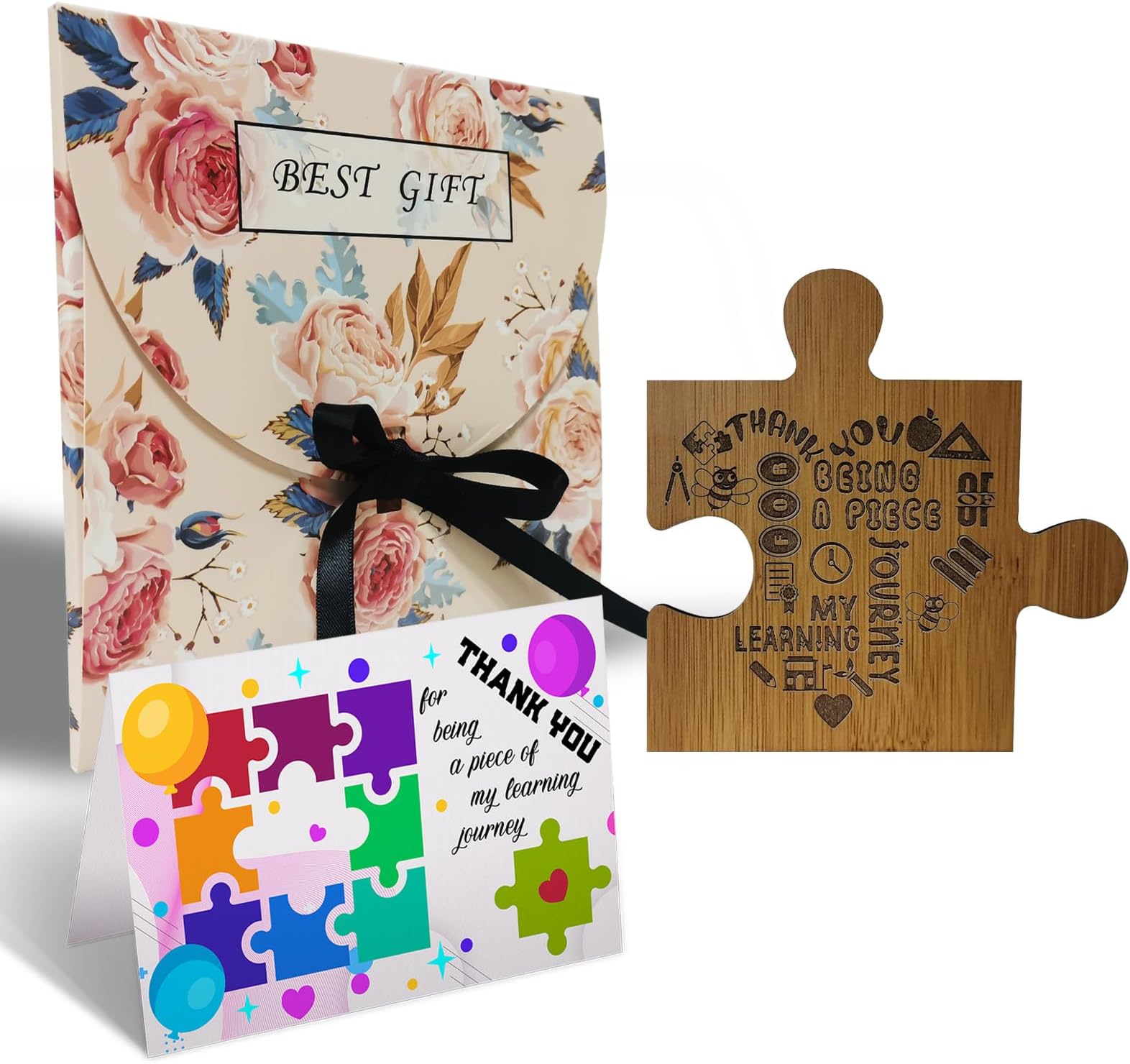 Teacher Gifts Coaster, Thank You Teacher Gifts, Appreciation Leaving Gifts for School Teacher, TA, Nursery, Best Gifts for Teacher Women Men Teachers Day Birthday Christmas - with Gift Box (Teacher)