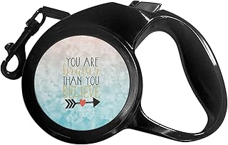 Personalized Inspirational Quotes Retractable Dog Leash - Medium