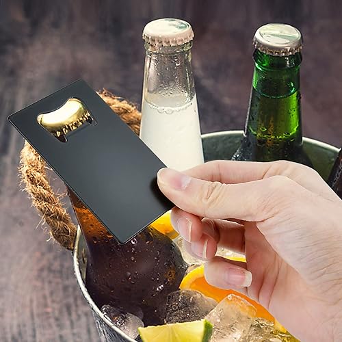 Miniatura 2 de Worldity 50 abrebotellas de tarjeta de crédito, abrebotellas de cerveza de acero inoxidable, abrebotellas de cartera para padrinos de boda y