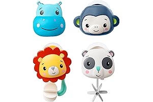 Fisher-Price 4-Piece Animal Waterfall Bath Set: Make Bath Time a Splashing Adventure