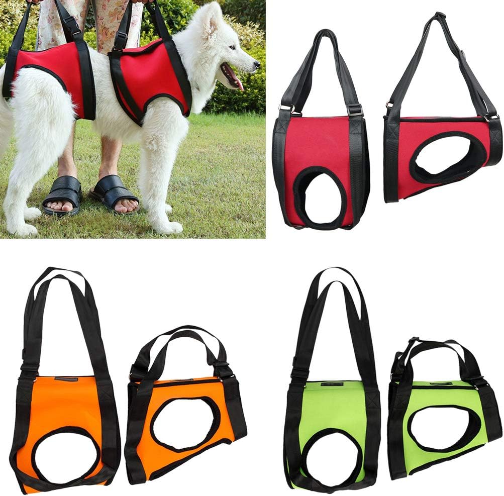 Portable Dog Sling for Back Legs Hip Support Harness to Help Lift Dogs Cruciate to Help Lift Dogs Rear for Canine Aid, Green-M
