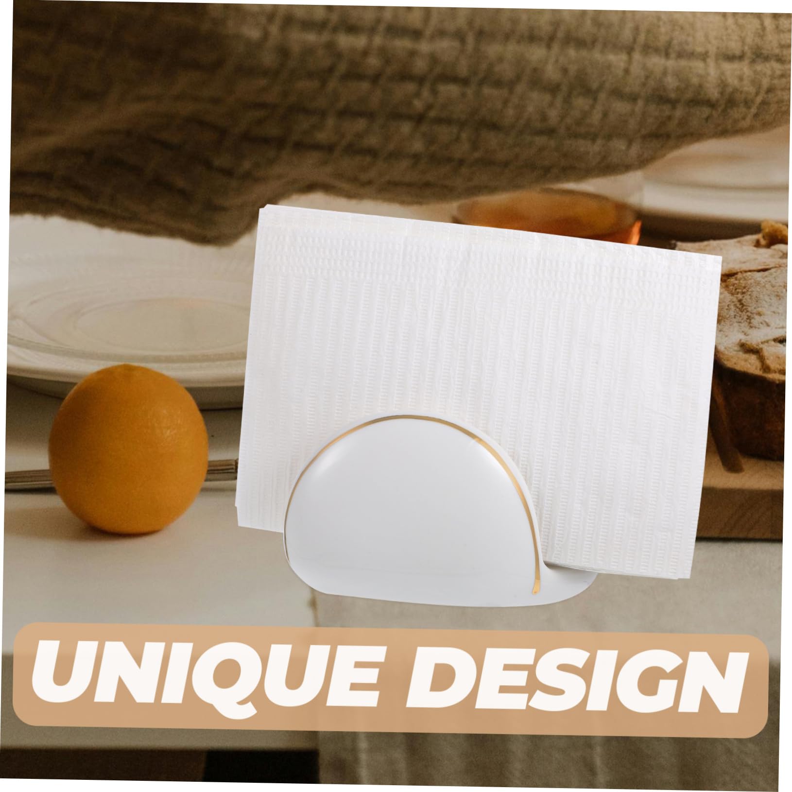 PRETYZOOM 3piezas Soporte De Servilletas De Cerámica Diseño Asimétrico Para Mesa Dispensador De Servilletas Vintage Para Cocina y