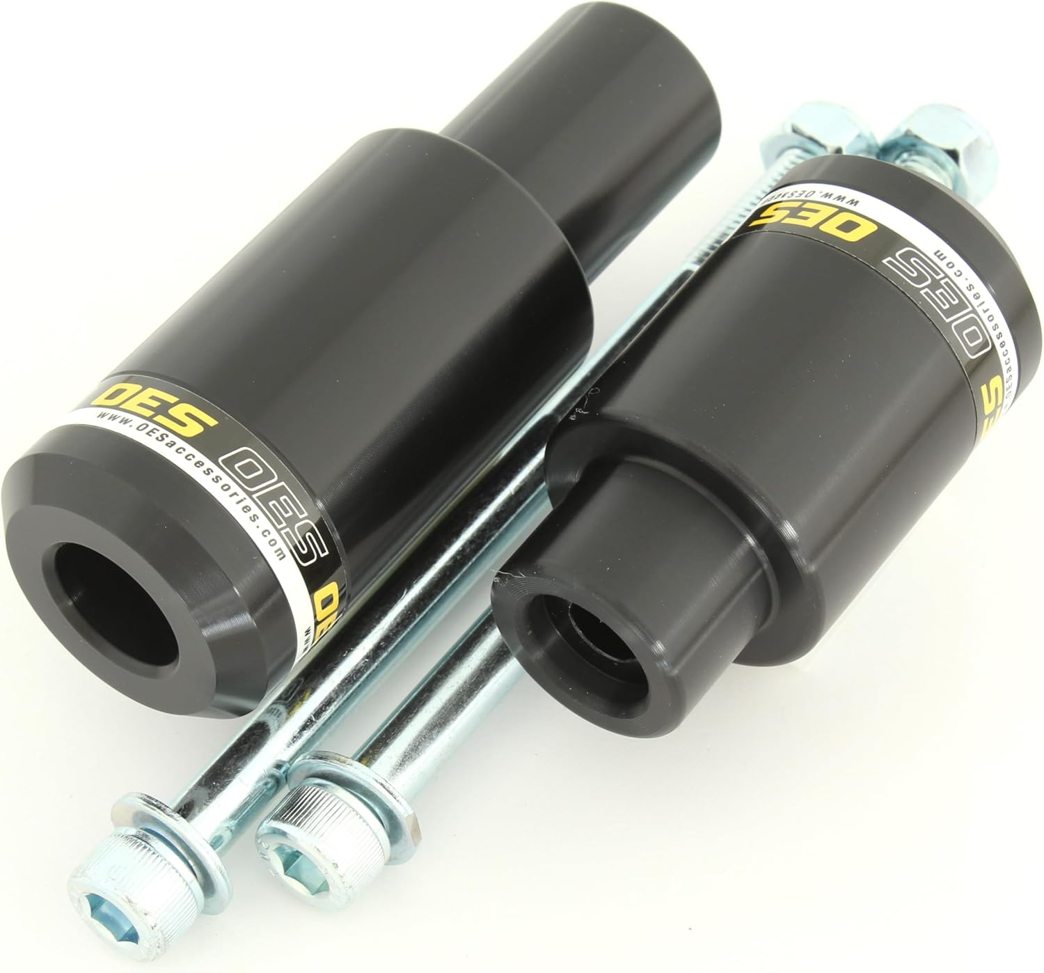 OES Accessories Brand Frame Sliders compatibility for 2017-2025 Kawasaki Ninja 650 Pair (White)