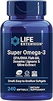 Vista 2 de Life Extension Super Omega-3 EPA/DHA Aceite de Pescado y Vitaminas D y K con Yodo de Mar