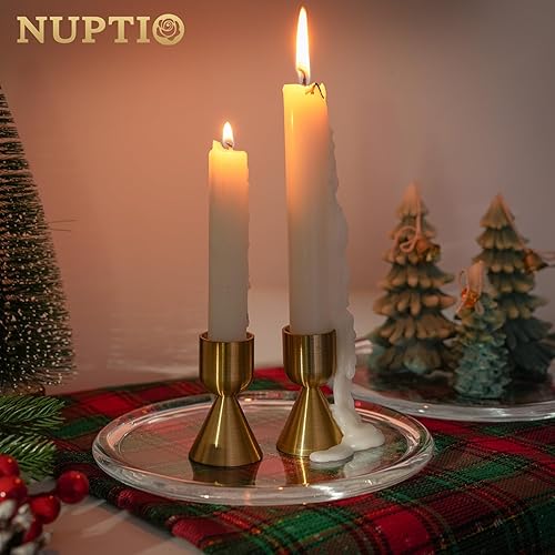 Miniatura 3 de NUPTIO Plato de vidrio para velas de pilar 1 bandeja transparente de 3 mechas de 7 pulgadas, plato redondo para velas de pueblo para aperitivos,