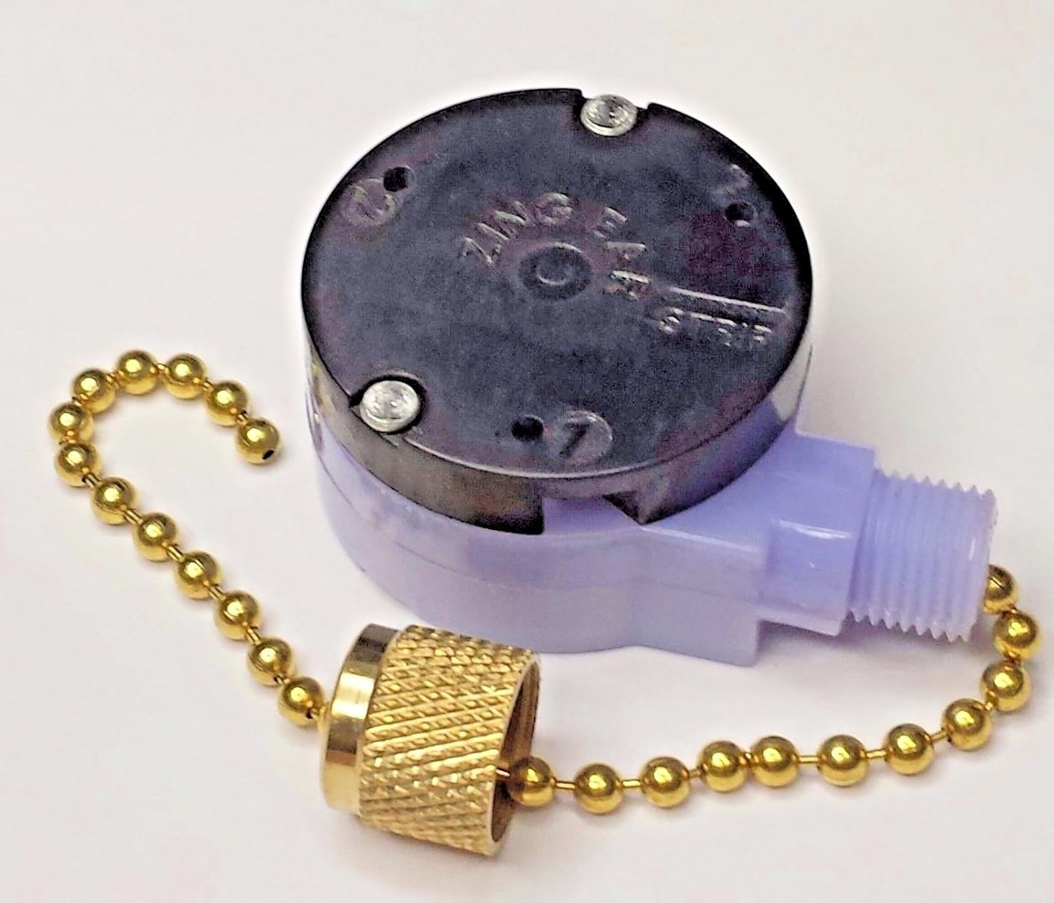 CBK Supply Ze228S Zing Ear Brass Look 2Speed Pull Chain Ceiling Fan Switch