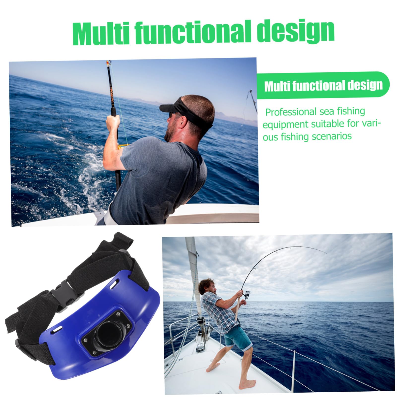 Angelgürtel Mit Gepolstertem Hüftgurt Kunststoff Rutenhalter Für Outdoor Angelzubehör Vielseitig Einsetzbar Für Meeres Und Süßwasserangeln