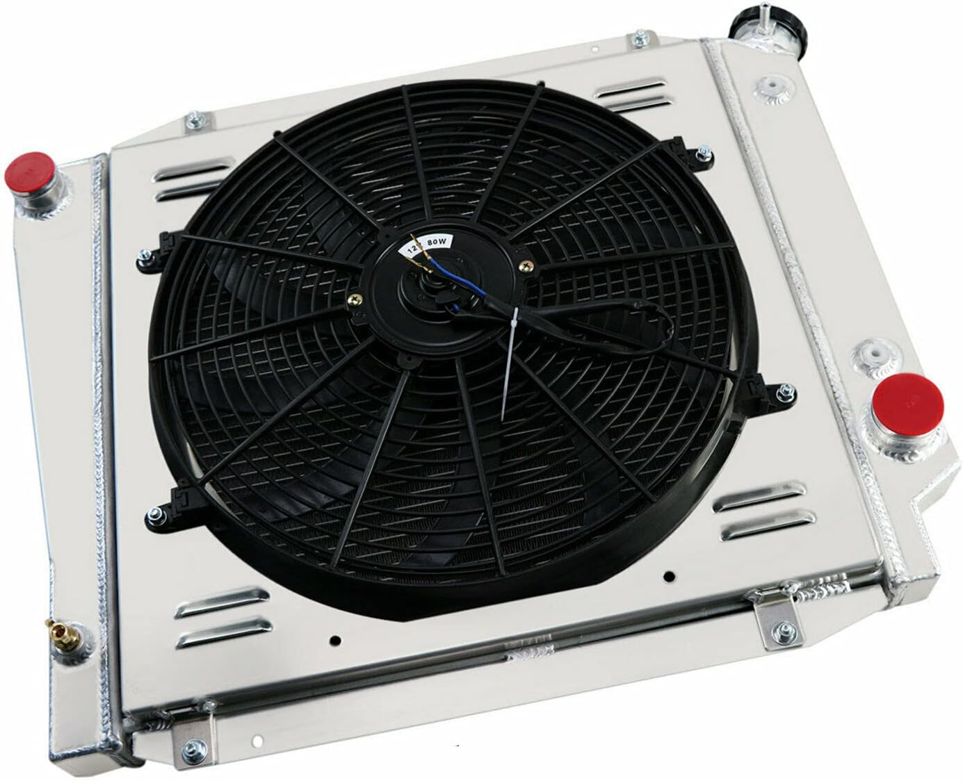 3 Row Radiator Shroud Fan Thermostat For Ford Bronco Wagon Roadster 302 5.0L V8