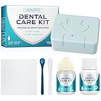 Vista 1 de Kit de reparación de llenado de dientes - Kit de cuidado dental de cemento de óxido de zinc Eugenol Pegamento para llenado de coronas y puentes