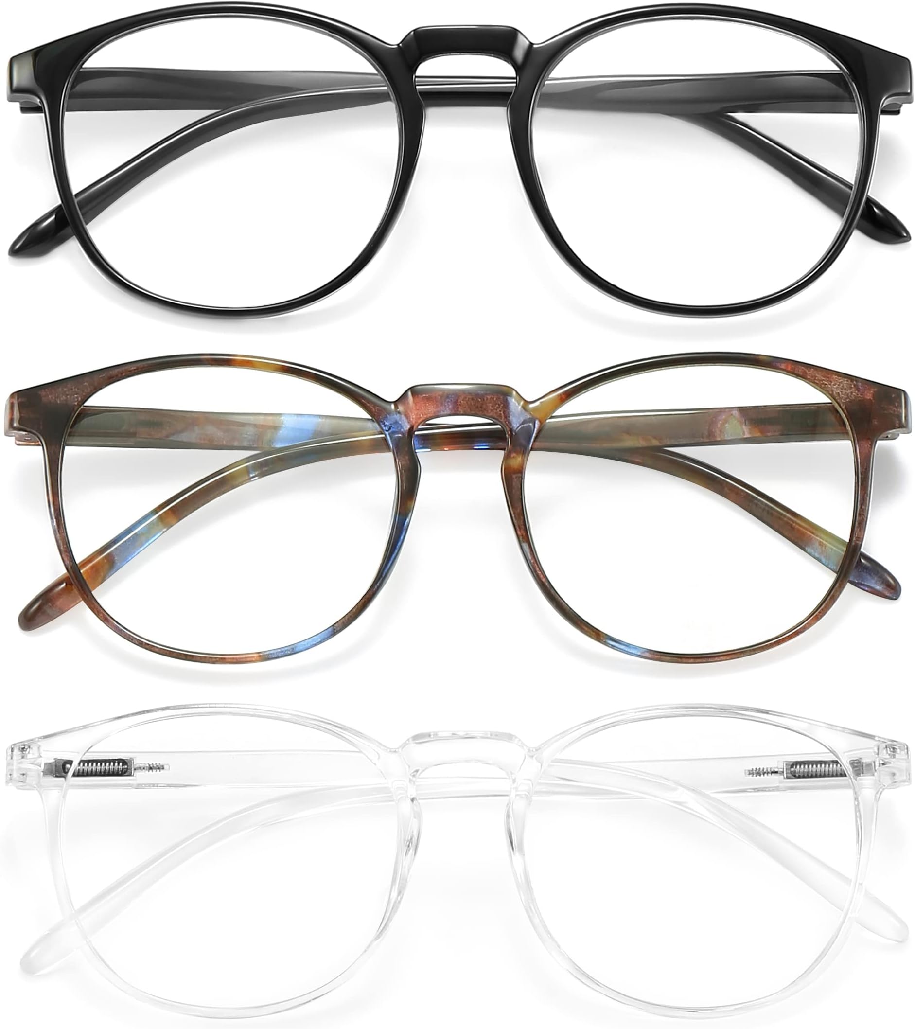 IBOANN Iconic Blue Light Glasses for Woman - Computer Glasses 99% Blue Light Blocking - Anti Eyestrain & UV Glare Protection