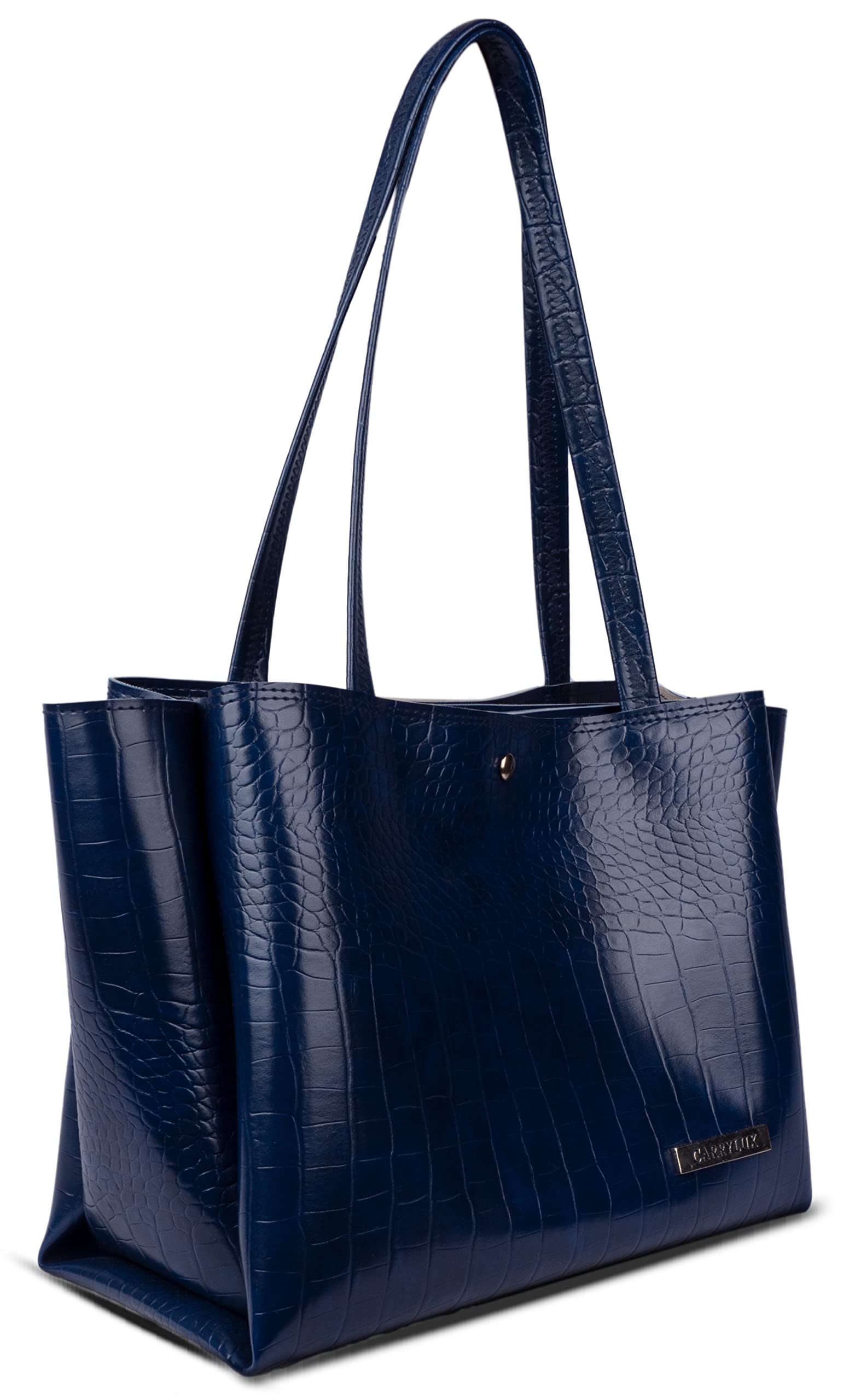 CarryluxLarge Capacity Croco Pattern Tote Bags for Womens Big Purses and handbags ladies Big Shoulder Bag