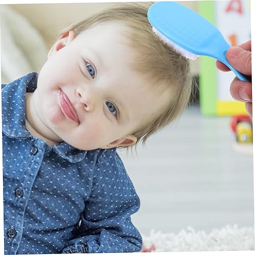 Miniatura 8 de Beatifufu Juego de 1 juego de niños pequeños para niños, accesorios de baño, juego de peine y cepillo para bebés, cepillo para el pelo y peine para