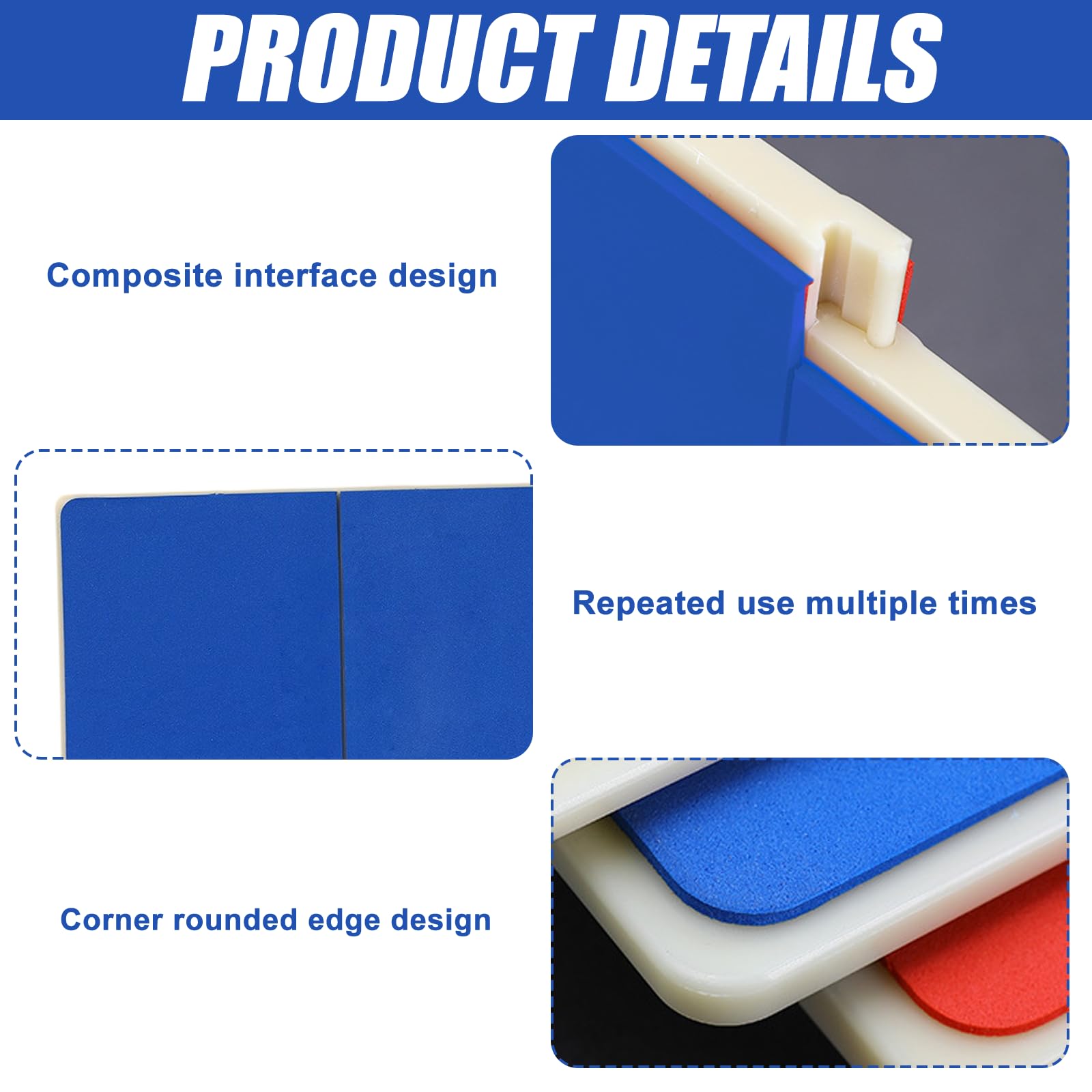 BAIFULAI Tablas de fracciones: Golpeadores reutilizables para artes marciales, resistente a la rotura, de espuma, para adultos y niños, color azul