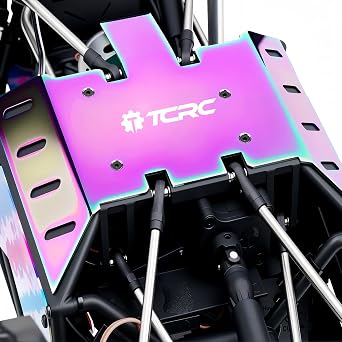 カラフル ステンレススチール シャーシ スキッド プレート アーマー ガード プレート プロテクション アクシャル 1/8 AXP8 Gilamon Trail バギー アップグレード用