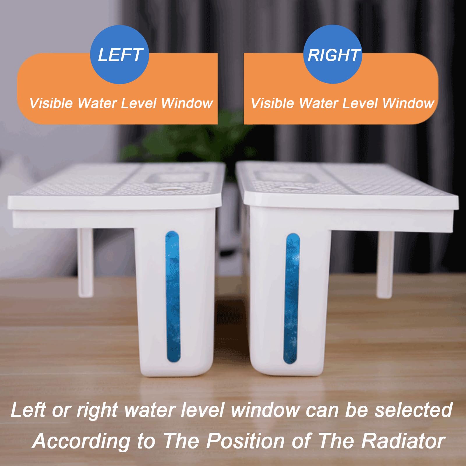 Umidificatore Termosifoni per Casa, Umidificatore Evaporatore Termosifone, Umidificatore per Radiatore Non Richiede Elettricità, Facile da Installare,Right Water Level Window 34cm