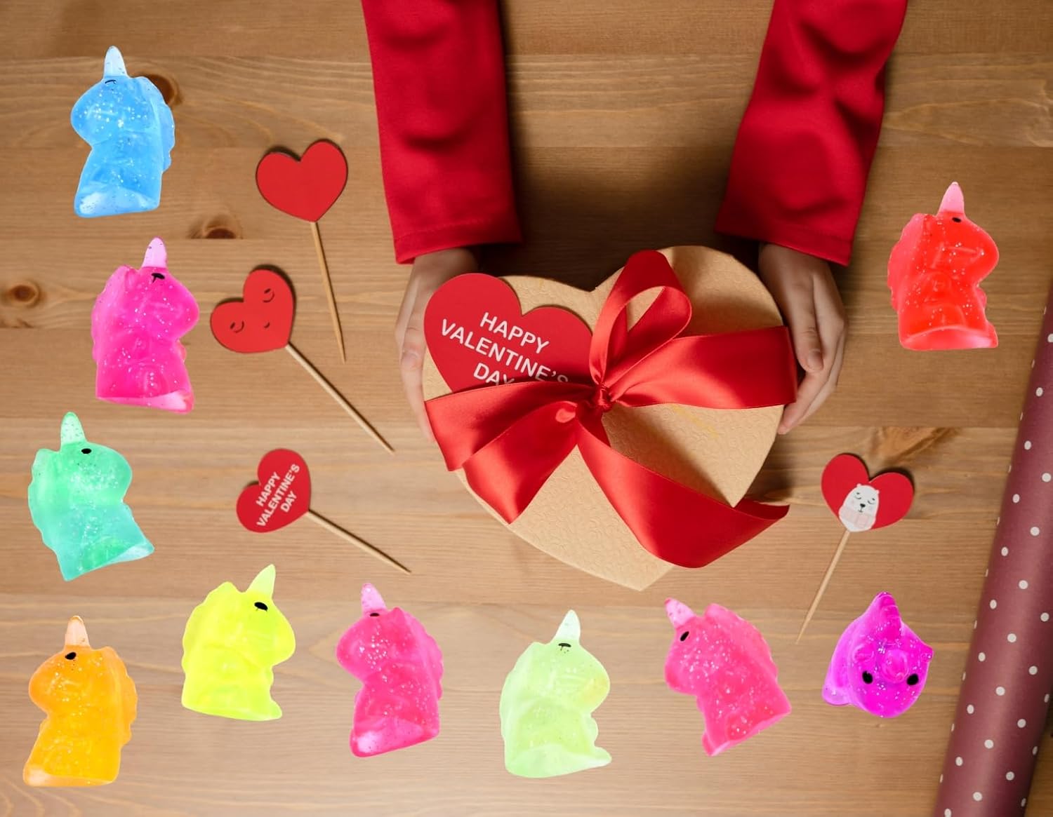 16 Pcs Valentines Day Gifts Unicorn Squishy Toys Squishies for Kids Girls Boys School Class Classroom Valentines Day Card Prizes Party Favors Gifts