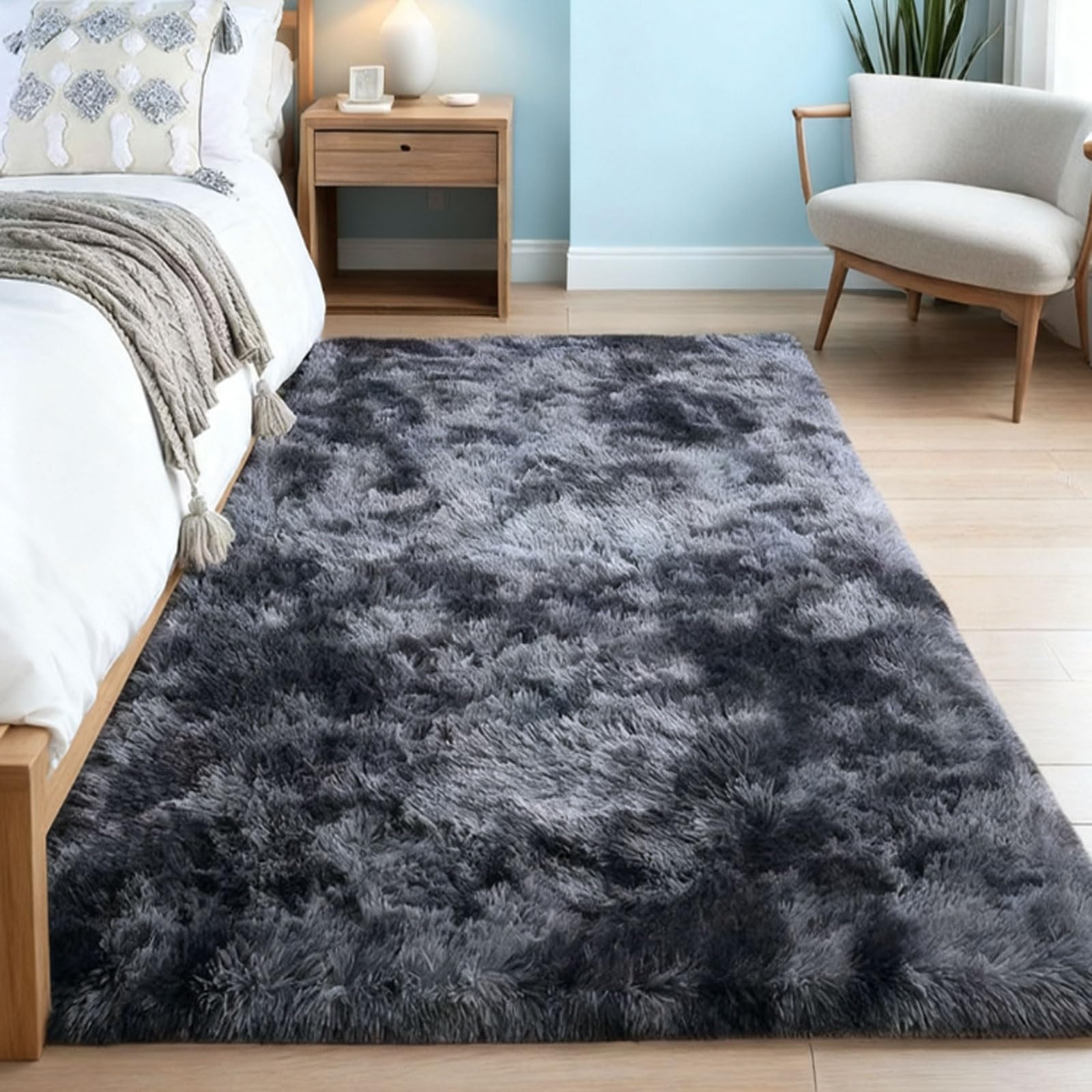 Tapis moelleux lavable 205 x 230 cm pour éviter les sols froids