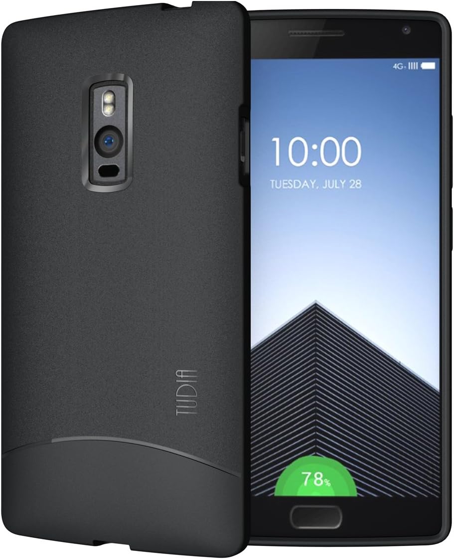 OnePlus 2 Case - TUDIA Full-Matte Arch TPU Bumper Protective Case for OnePlus Two (Black)