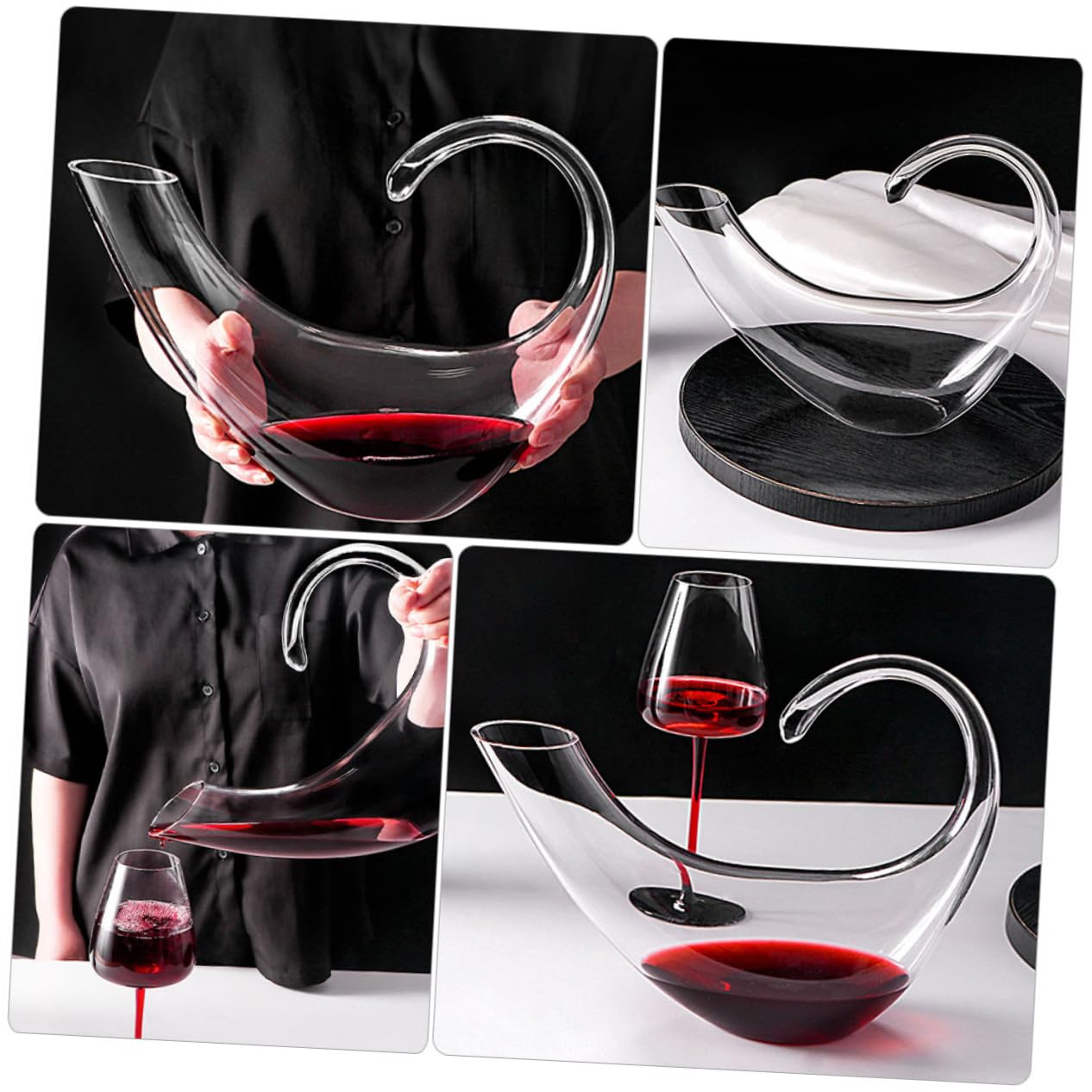 Cabilock Decantador De Vino Jarra De Oxigenador Dispensador De Agua Diseño Creativo Decoración Para Casa