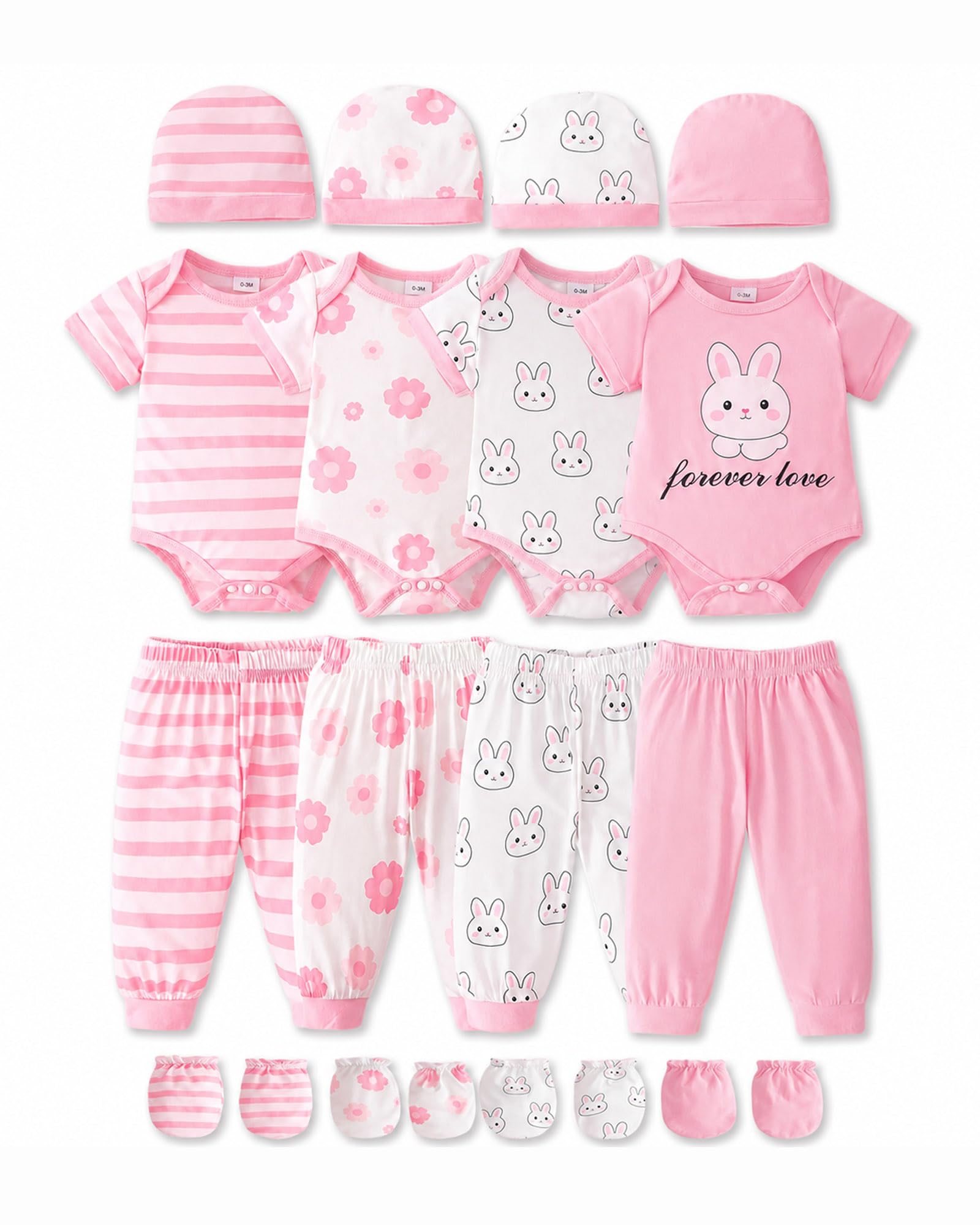Baby Boy Girl Clothes Preemie Newborn Must Have Infant Essentials Outfits 20 Piece Clothing 0-18 Months
