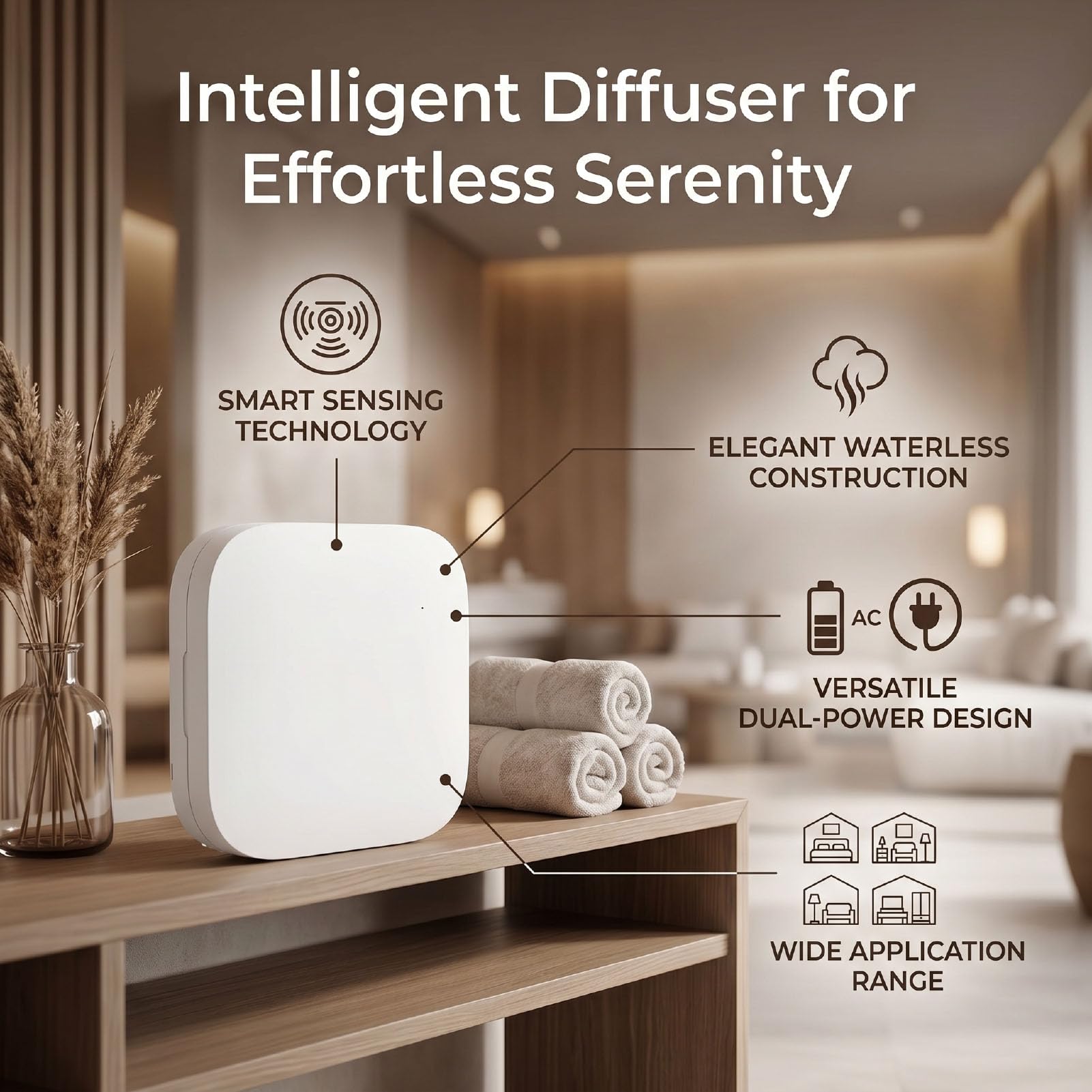RIZGHWOY Intelligenter Duftdiffusor mit 150-ml-Sensor